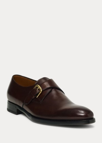 Ralph Lauren Darnell Calf Monk Strap Sko Herre Danmark (WQEOF8350)